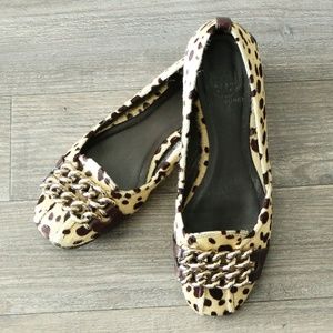 MILA ❤️Tory Burch Calf Hair Hana Leopard Flats❤️